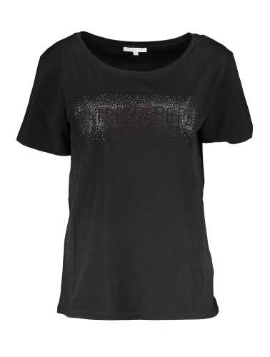 PATRIZIA PEPE T-SHIRT MANICHE CORTE DONNA NERO