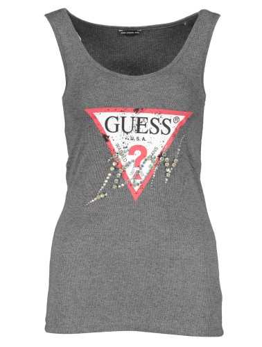 GUESS JEANS TANK TOP WOMAN GRAY