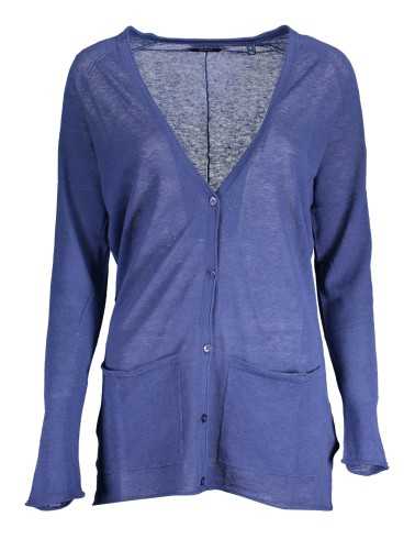 GANT CARDIGAN DONNA BLU