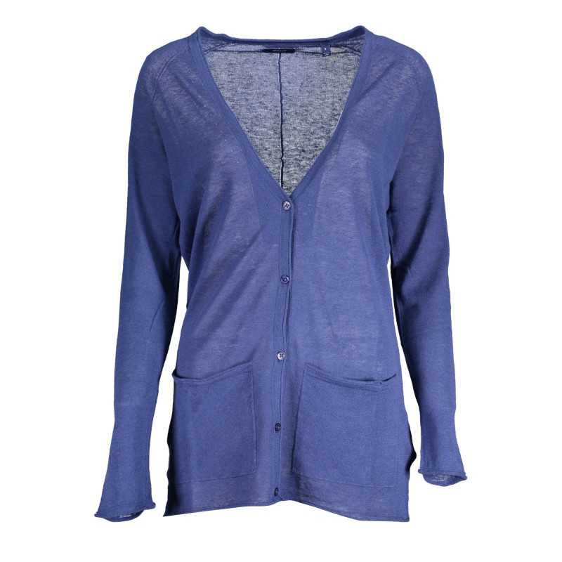 GANT CARDIGAN DONNA BLU