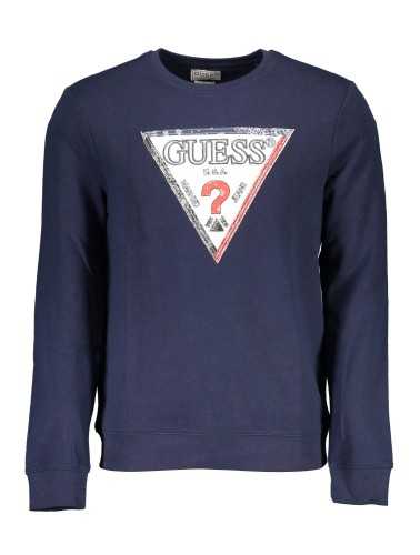 GUESS JEANS FELPA SENZA ZIP UOMO BLU