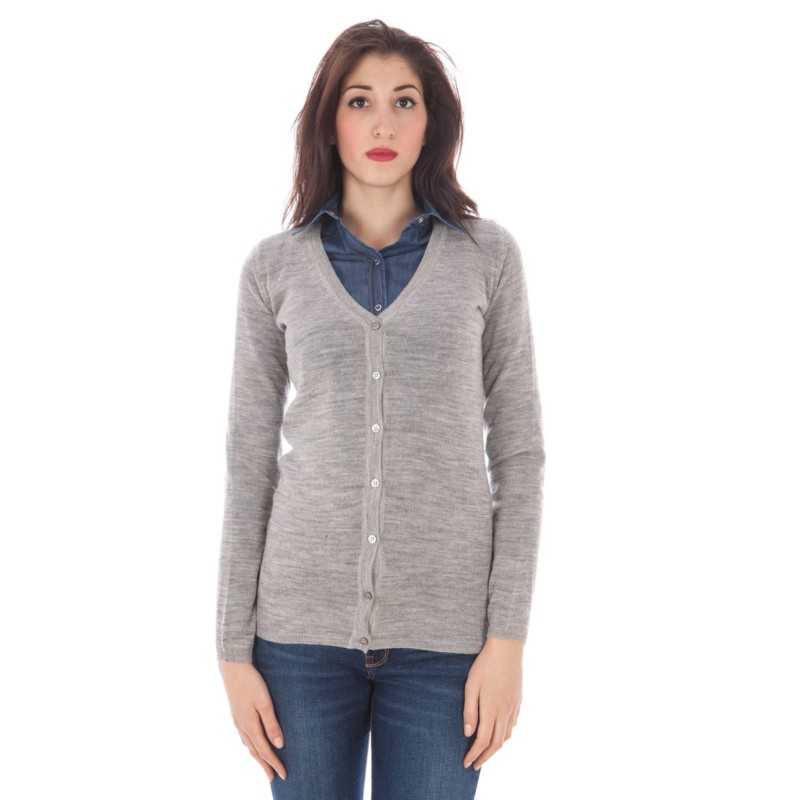 FRED PERRY CARDIGAN DONNA GRIGIO