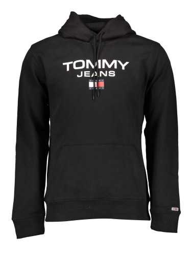 TOMMY HILFIGER FELPA SENZA ZIP UOMO NERO