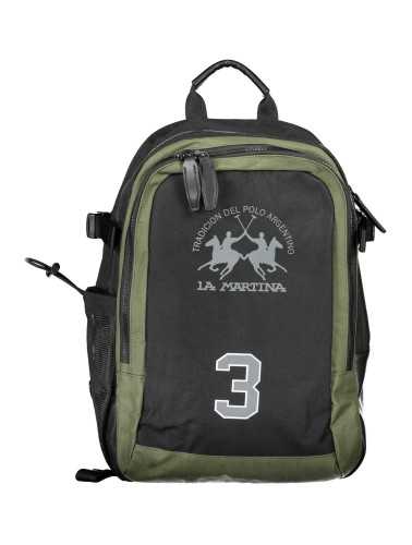 LA MARTINA BLACK MAN BACKPACK