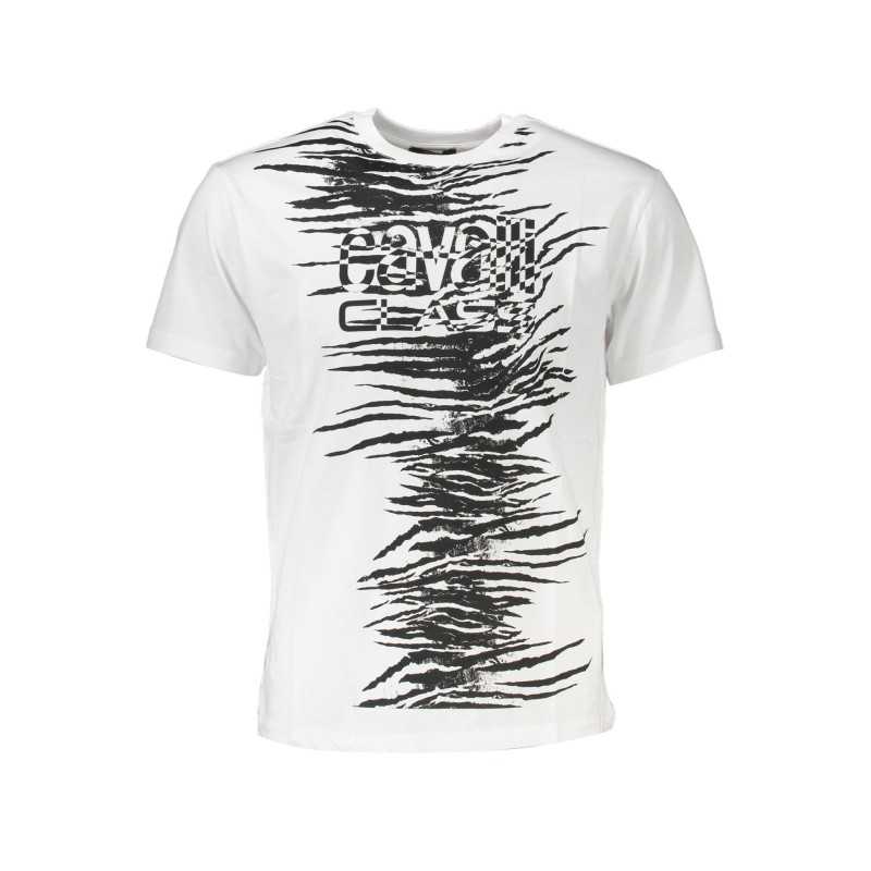 CAVALLI CLASS T-SHIRT MANICHE CORTE UOMO BIANCO