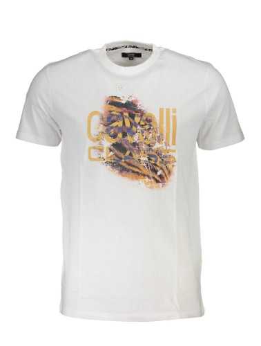 CAVALLI CLASS T-SHIRT MANICHE CORTE UOMO BIANCO