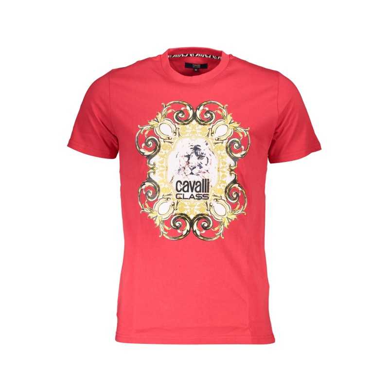 CAVALLI CLASS T-SHIRT MANICHE CORTE UOMO ROSSO