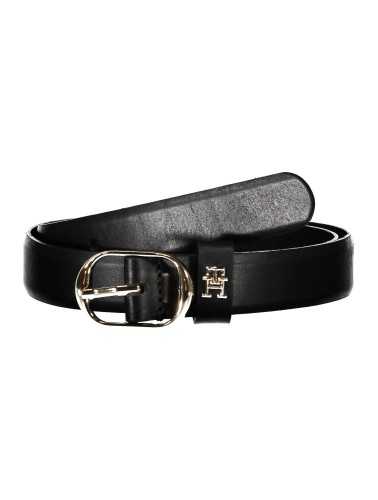 TOMMY HILFIGER LEATHER BELT WOMEN BLACK