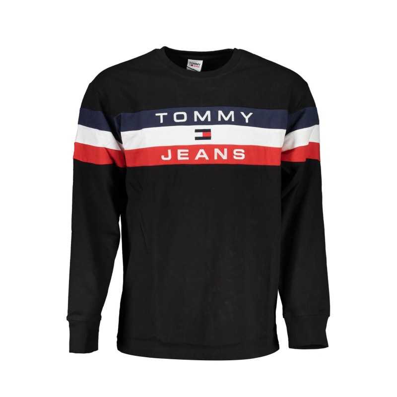 TOMMY HILFIGER T-SHIRT MANICHE LUNGHE UOMO NERO