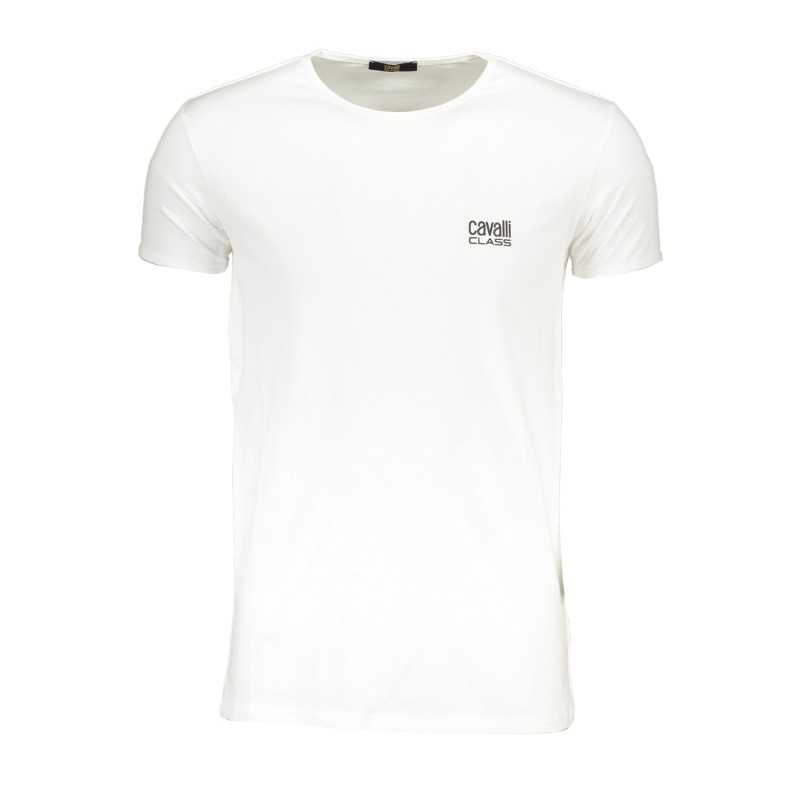 CAVALLI CLASS T-SHIRT MANICHE CORTE UOMO BIANCO