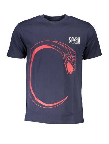 CAVALLI CLASS T-SHIRT MANICHE CORTE UOMO BLU