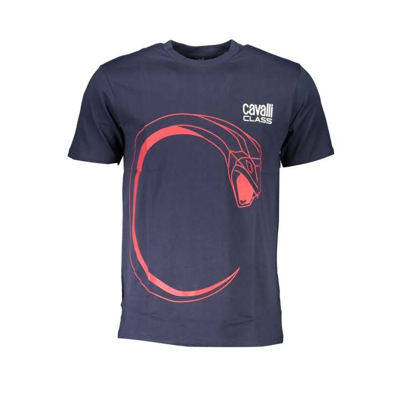 CAVALLI CLASS T-SHIRT MANICHE CORTE UOMO BLU