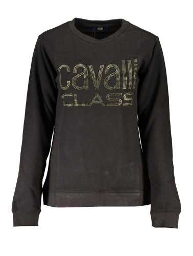 CAVALLI CLASS FELPA SENZA ZIP DONNA NERO