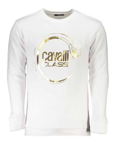 CAVALLI CLASS FELPA SENZA ZIP UOMO BIANCO