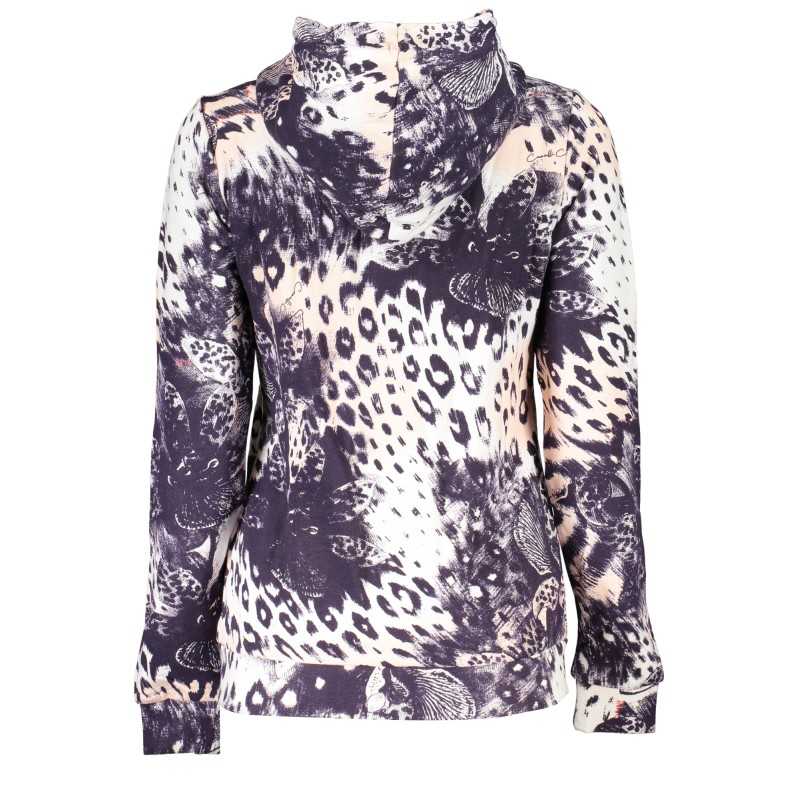 CAVALLI CLASS FELPA CON ZIP DONNA ROSA