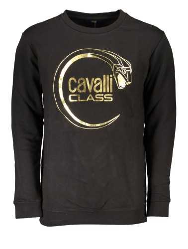 CAVALLI CLASS FELPA SENZA ZIP UOMO NERO