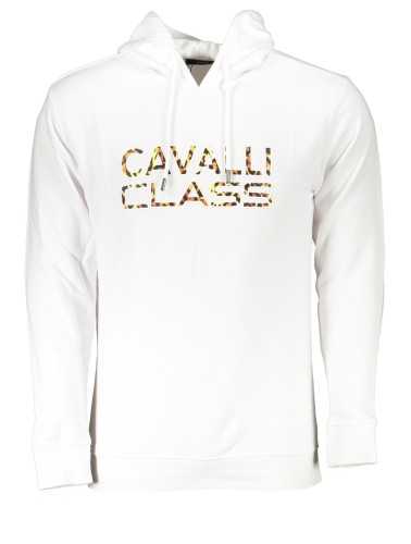 CAVALLI CLASS FELPA SENZA ZIP UOMO BIANCO