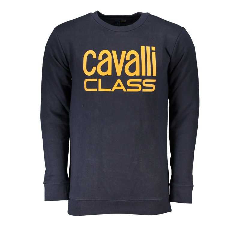 CAVALLI CLASS FELPA SENZA ZIP UOMO BLU