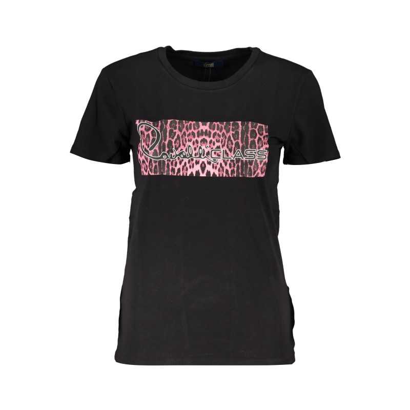 CAVALLI CLASS T-SHIRT MANICHE CORTE DONNA NERO