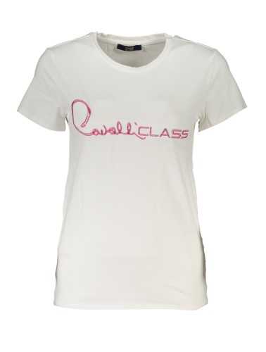 CAVALLI CLASS T-SHIRT MANICHE CORTE DONNA BIANCO