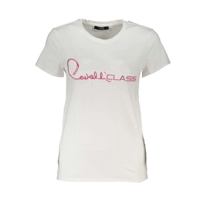 CAVALLI CLASS T-SHIRT MANICHE CORTE DONNA BIANCO