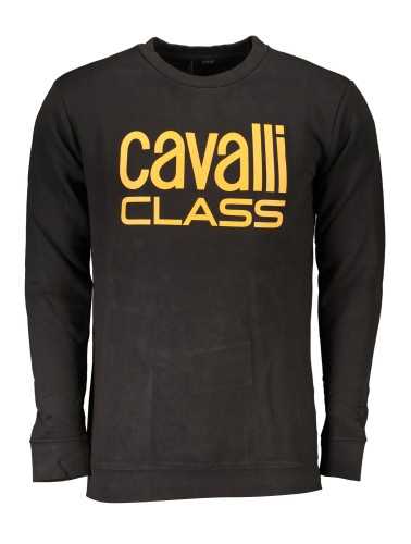 CAVALLI CLASS FELPA SENZA ZIP UOMO NERO