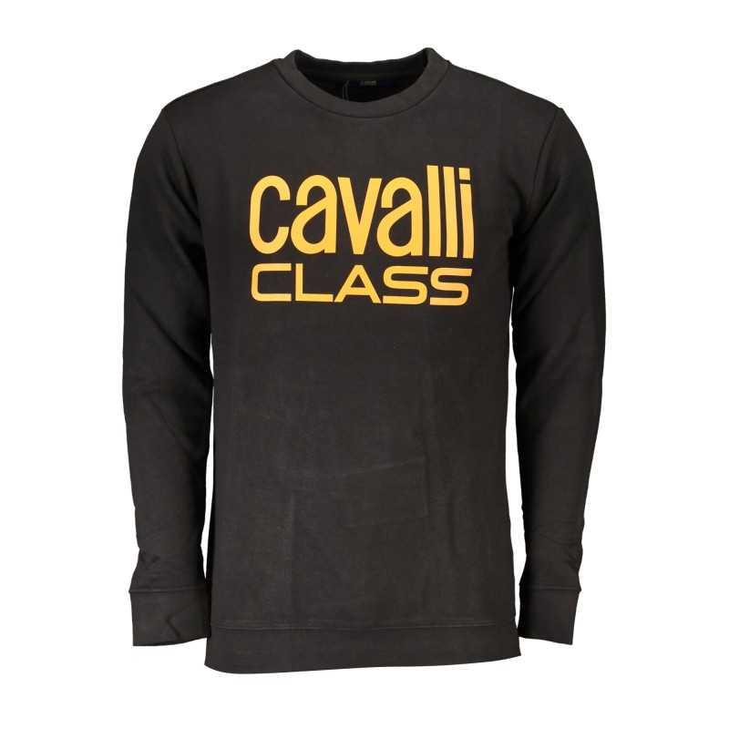 CAVALLI CLASS FELPA SENZA ZIP UOMO NERO