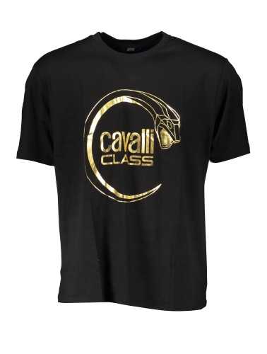 CAVALLI CLASS T-SHIRT MANICHE CORTE UOMO NERO