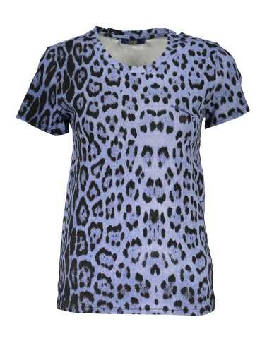 CAVALLI CLASS T-SHIRT MANICHE CORTE DONNA AZZURRO