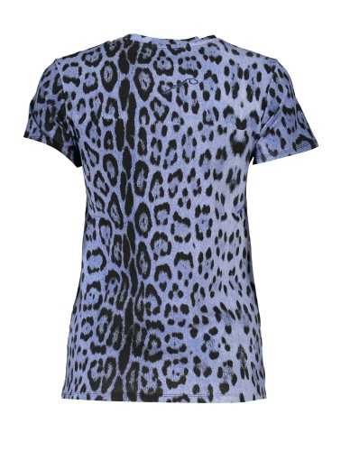 CAVALLI CLASS T-SHIRT MANICHE CORTE DONNA AZZURRO