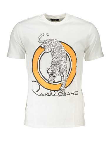 CAVALLI CLASS T-SHIRT MANICHE CORTE UOMO BIANCO