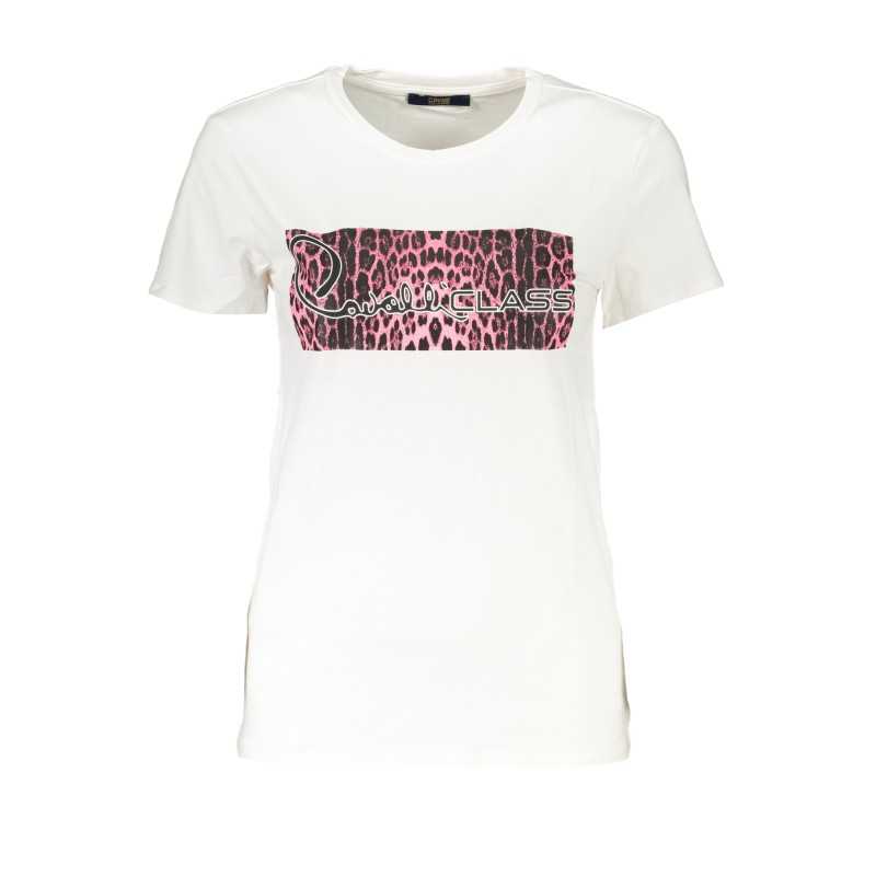 CAVALLI CLASS T-SHIRT MANICHE CORTE DONNA BIANCO