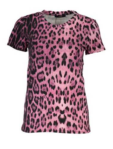 CAVALLI CLASS T-SHIRT MANICHE CORTE DONNA ROSA