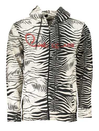 CAVALLI CLASS FELPA CON ZIP UOMO BIANCO