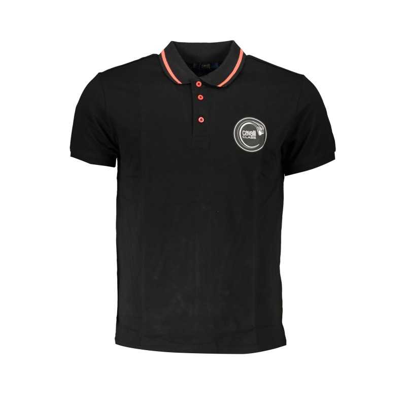 CAVALLI CLASS POLO MANICHE CORTE UOMO NERO