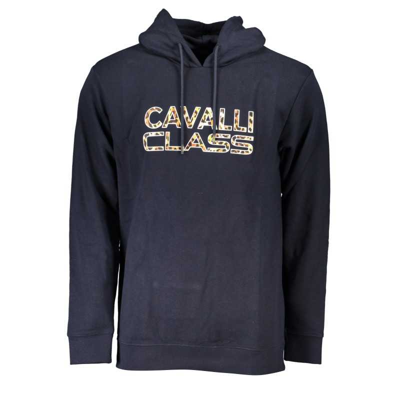 CAVALLI CLASS FELPA SENZA ZIP UOMO BLU