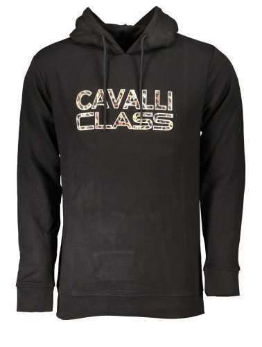 CAVALLI CLASS FELPA SENZA ZIP UOMO NERO