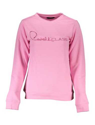 CAVALLI CLASS FELPA SENZA ZIP DONNA ROSA