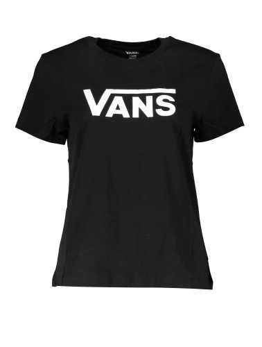 VANS T-SHIRT MANICHE CORTE DONNA NERO