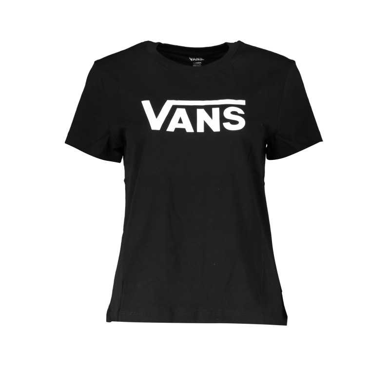 VANS T-SHIRT MANICHE CORTE DONNA NERO