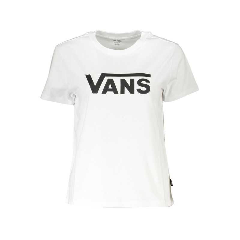 VANS T-SHIRT MANICHE CORTE DONNA BIANCO