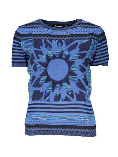 DESIGUAL MAGLIA DONNA BLU