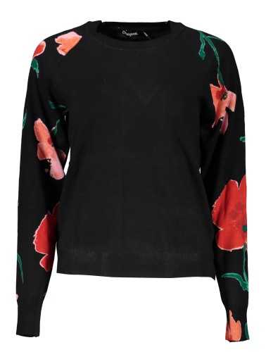 DESIGUAL MAGLIA DONNA NERO