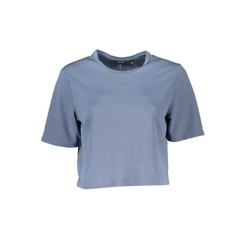 CALVIN KLEIN T-SHIRT MANICHE CORTE DONNA BLU