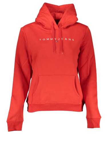 TOMMY HILFIGER FELPA SENZA ZIP DONNA ROSSO