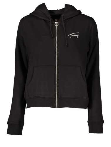 TOMMY HILFIGER FELPA CON ZIP DONNA NERO