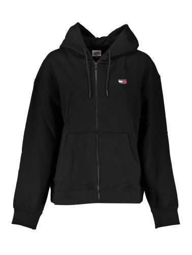 TOMMY HILFIGER FELPA CON ZIP DONNA NERO