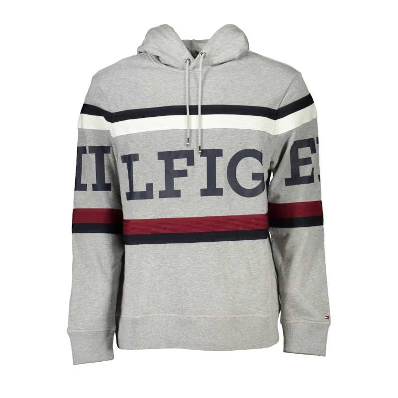 TOMMY HILFIGER FELPA SENZA ZIP UOMO GRIGIO