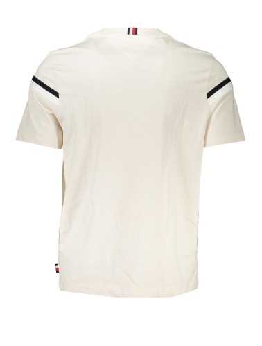 TOMMY HILFIGER T-SHIRT MANICHE CORTE UOMO BEIGE