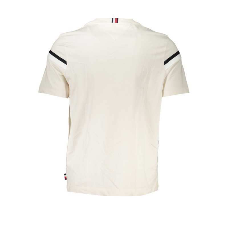 TOMMY HILFIGER T-SHIRT MANICHE CORTE UOMO BEIGE